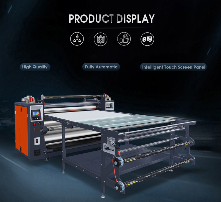 Automatic Touch Screen Clothing Fabric Roller Sublimation Heat Press Machine